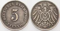 Kleinmünzen-Kaiserreich 5 Pfennig Grosser Adler -