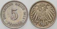 Kleinmünzen-Kaiserreich 5 Pfennig Grosser Adler -