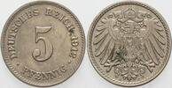 Kleinmünzen-Kaiserreich 5 Pfennig Grosser Adler -