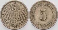 Kleinmünzen-Kaiserreich 5 Pfennig Grosser Adler -