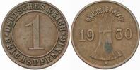 Kleinmünzen - Weimarer Republik 1 Reichspfennig Weimarer Republik -