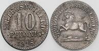 Staatliche Notmünzen 10 Pfennig -
