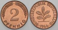 2 Pfennig 1966 G Kleinmünzen Bundesrepublik Deutschland zaponiert, Polierte Platte