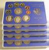 Kursmünzensätze 5 x 1 Pfennig - 5 Deutsche Mark, 12,68 DM Bundesrepublik Deutschland -