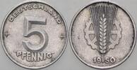 Kleinmünzen 5 Pfennig Deutsche Demokratische Republik -