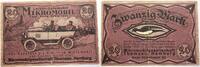 Deutsche Serienscheine 20 Mark Hamburg 1917-1923 -