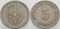 Kleinmünzen-Kaiserreich 5 Pfennig Kleiner Adler -