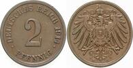 Kleinmünzen-Kaiserreich 2 Pfennig Grosser Adler -