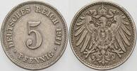 Kleinmünzen-Kaiserreich 5 Pfennig Grosser Adler -