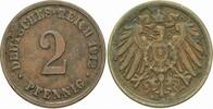 Kleinmünzen-Kaiserreich 2 Pfennig Grosser Adler -