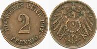 Kleinmünzen-Kaiserreich 2 Pfennig Grosser Adler -