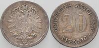 Kleinmünzen-Kaiserreich 20 Pfennig Kleiner Adler -