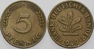 Kleinmünzen 5 Pfennig BANK DEUTSCHER LÄNDER -