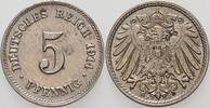 Kleinmünzen-Kaiserreich 5 Pfennig Grosser Adler -