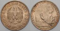 Kleinmünzen - Drittes Reich 5 Reichsmark Drittes Reich - Paul von Hindenburg -