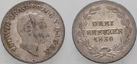Baden 3 Kreuzer Ludwig 1818-1830. -