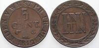 Westfalen, Königreich 5 Centimes Hieronymus Napoleon 1807-1813. -