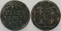 Sachsen-Albertinische Linie 1/48 Taler Friedrich August II. 1733-1763. -