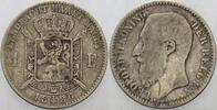 Belgien-Königreich 1 Franc Leopold II 1865-1909. -