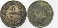 Dänemark 4 Skilling Rigsmont Frederik VII. 1848-1863. -