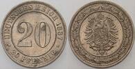 Kleinmünzen-Kaiserreich 20 Pfennig Kleiner Adler -