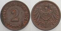 Kleinmünzen-Kaiserreich 2 Pfennig Grosser Adler -