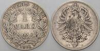 Kleinmünzen-Kaiserreich 1 Mark Kleiner Adler -