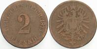 Kleinmünzen-Kaiserreich 2 Pfennig Kleiner Adler -