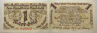 Das Papiernotgeld von Westfalen 1 Goldmark LANDKREIS BIELEFELD -