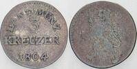 Hessen-Darmstadt 3 Kreuzer Ludwig X. 1790-1806. -