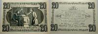 Das Papiernotgeld von Westfalen 20 Milliarden Mark LANDKREIS BIELEFELD -