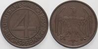 Kleinmünzen - Weimarer Republik 4 Reichspfennig Weimarer Republik -
