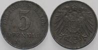 Kleinmünzen - Weimarer Republik 5 Pfennig Ersatzmünzen im ersten Weltkrieg -