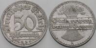 Kleinmünzen - Weimarer Republik 50 Pfennig Ersatz- und Inflationsmünzen -