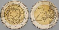 Griechenland 2 Euro 30 JAHRE EU _ FLAGGE -