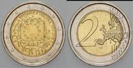 Italien 2 Euro 30 JAHRE EU - FLAGGE -