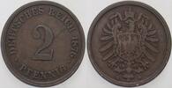 Kleinmünzen-Kaiserreich 2 Pfennig Kleiner Adler -