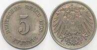 Kleinmünzen-Kaiserreich 5 Pfennig Grosser Adler -