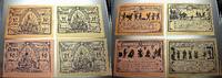 Deutsche Serienscheine 10 + 25 + 50 + 75 Pfennig Neuhofen 1918-1922. -