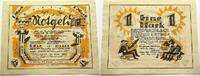 Deutsche Serienscheine 1 Mark Neuhaus 1918-1922. -