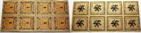 Deutsche Serienscheine Bogen mit 8 x 1 Pfennig Wasserburg 1918-1922. -