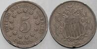 Vereinigte Staaten von Amerika 5 Cent SHIELD NICKEL -