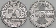 Kleinmünzen - Weimarer Republik 50 Pfennig Ersatz- und Inflationsmünzen -