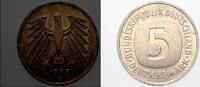 5 Mark Kursmünzen 5 Deutsche Mark Bundesrepublik Deutschland -