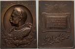 Brandenburg-Preußen Bronzeplakette Wilhelm II. 1888-1918. -