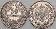Kleinmünzen-Kaiserreich 50 Pfennig 1902 F Grosser Adler Patina, CH UNC