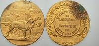 Tiere vergoldete Bronzemedaille JAGDHUNDE -