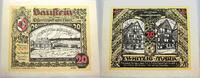 Notgeld der besonderen Art 20 Mark Osterwiecker Ledergeld 1922/1923. -