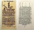 Notgeld der besonderen Art 4,20 Goldmark=1 Dollar Westfälisches Stoffgeld -