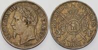 Frankreich 2 Francs Napoleon III. 1852-1870. -